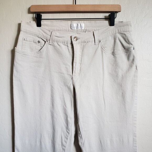 Vintage Soft Surroundings Mid-Rise Straight Leg Pants Stretch Beige Women's XL - Picture 3 of 10